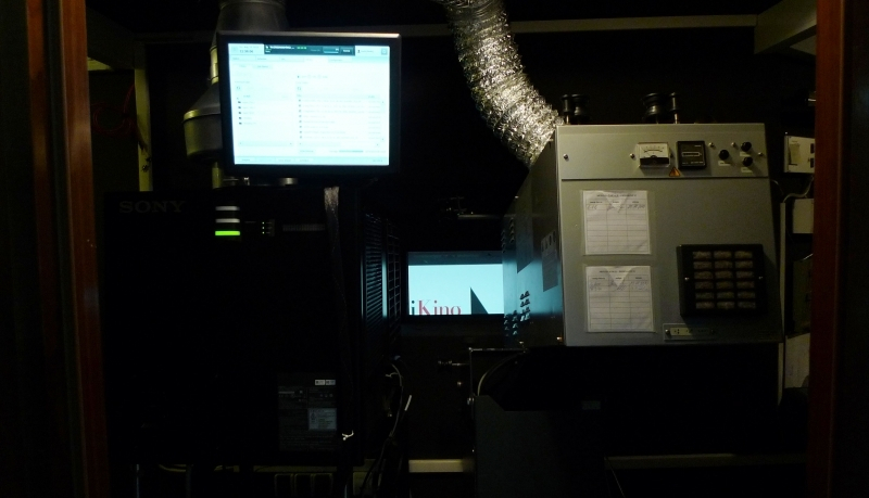 the projection booth