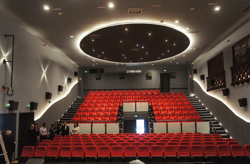 Renovated cinema interior